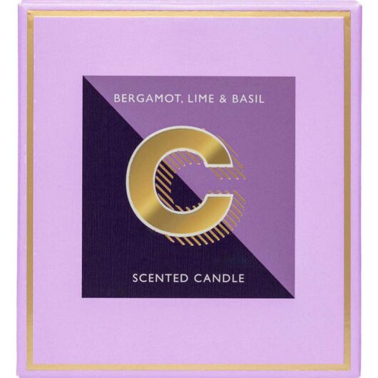 Landon Tyler Alphabet Candle Letter 'c' Bergamot, Lime & Basil 140g