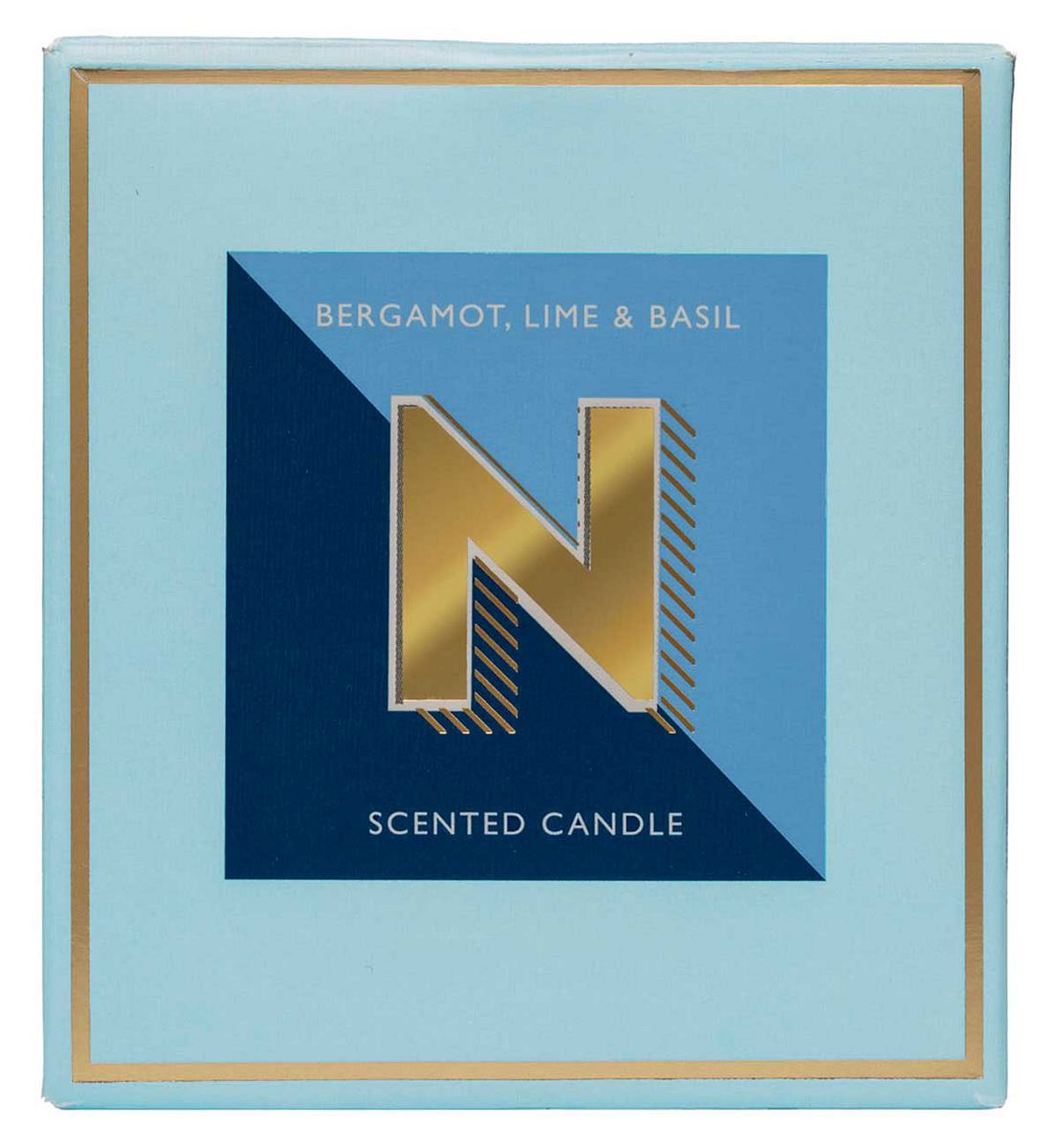 Landon Tyler Alphabet Candle Letter 'n' Bergamot, Lime & Basil 140g