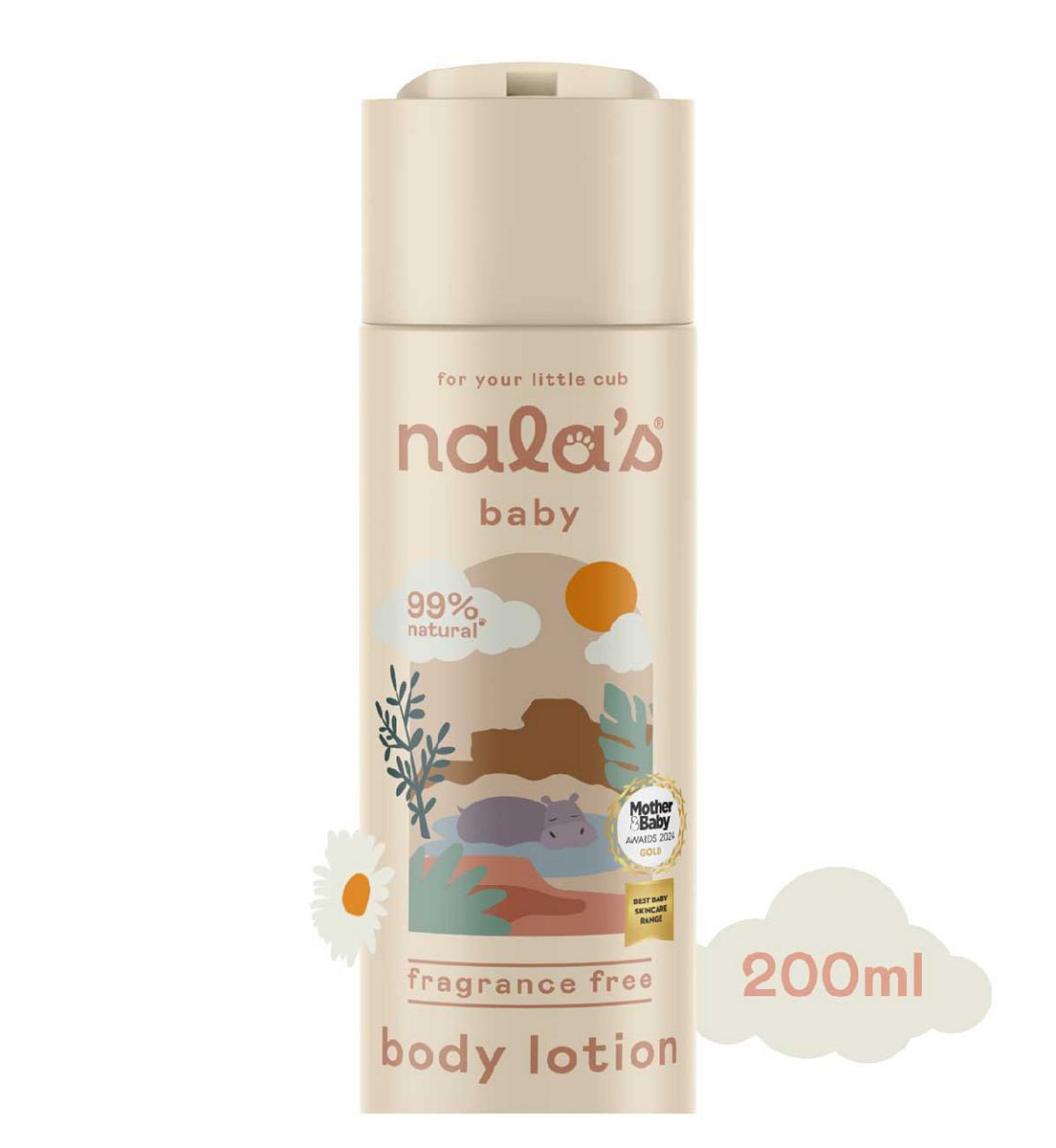Nalas Baby Nala's Baby Body Lotion Fragrance Free200 ml, 200ml