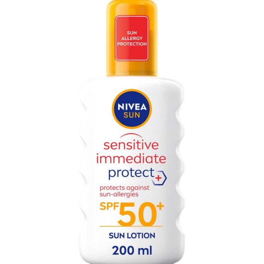 Nivea Sun Sensitive Immediate Protect Allergy Spray Spf50+200 ml, 200ml