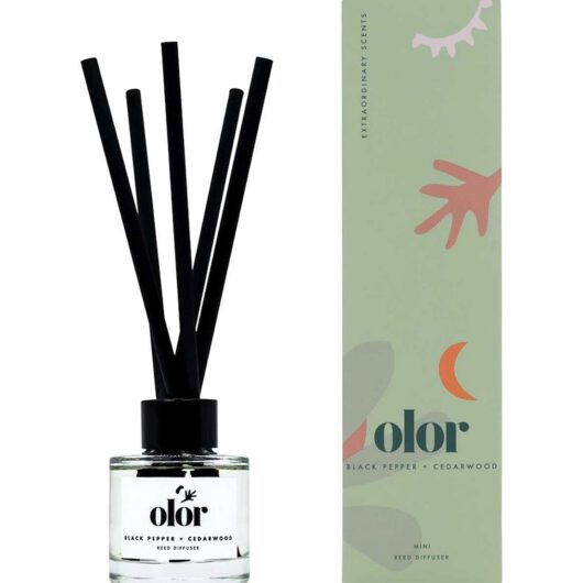 OLOR Black Pepper And Cedarwood Mini Reed Diffuser 50ml