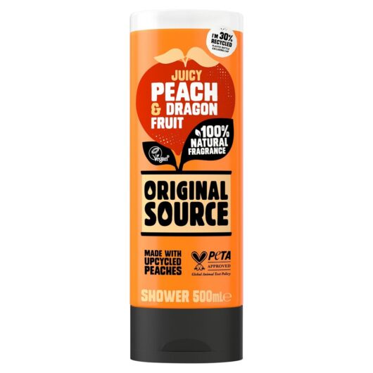 Original Source Peach And Dragonfruit Shower Gel Body Wash 500ml