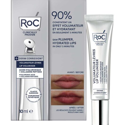 ROC Derm Correxion Lip Volumiser, Plumping Balm With Hyaluronic Acid And Pro-Collagen Peptide 10ml