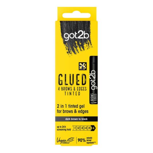 Schwarzkopf Got2B Glued 4 Brows & Edges Tinted Black 16ml