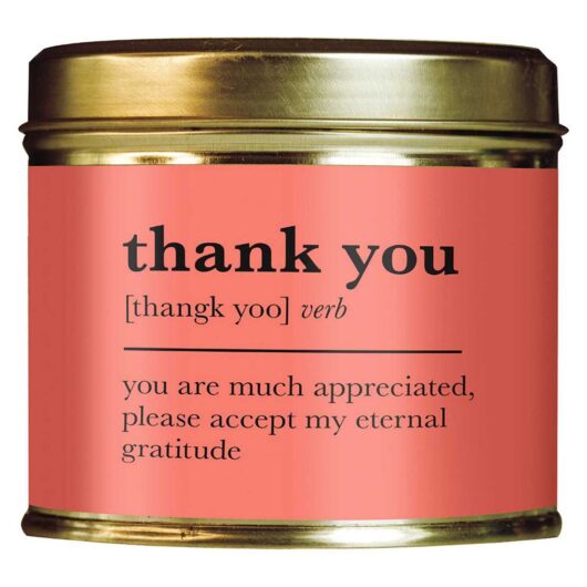 Shearer Candles Thank You Are Very Much Appreciated Please Accept My Eternal Gratitude Tin Candle 204g