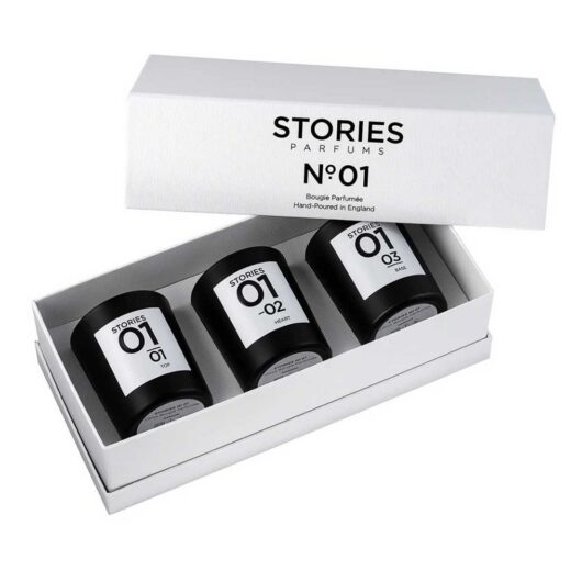 Stories Parfums Stories N.01 Bougie Parfumée, Perfumed Candle Trio