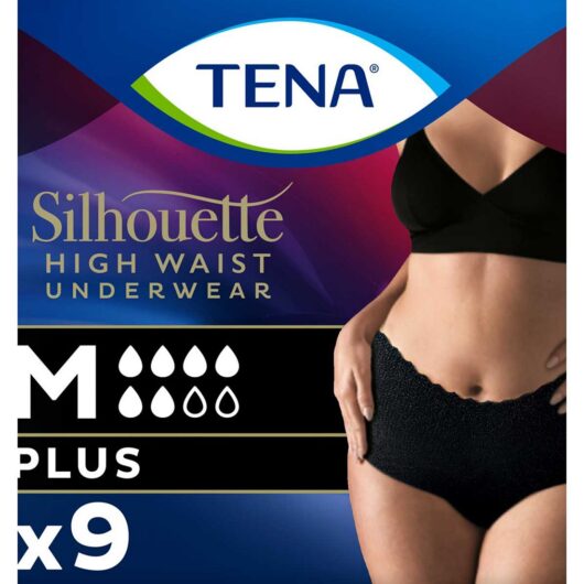 Tena Silhouette Incontinence Pants Plus Medium High Waist Black 9S