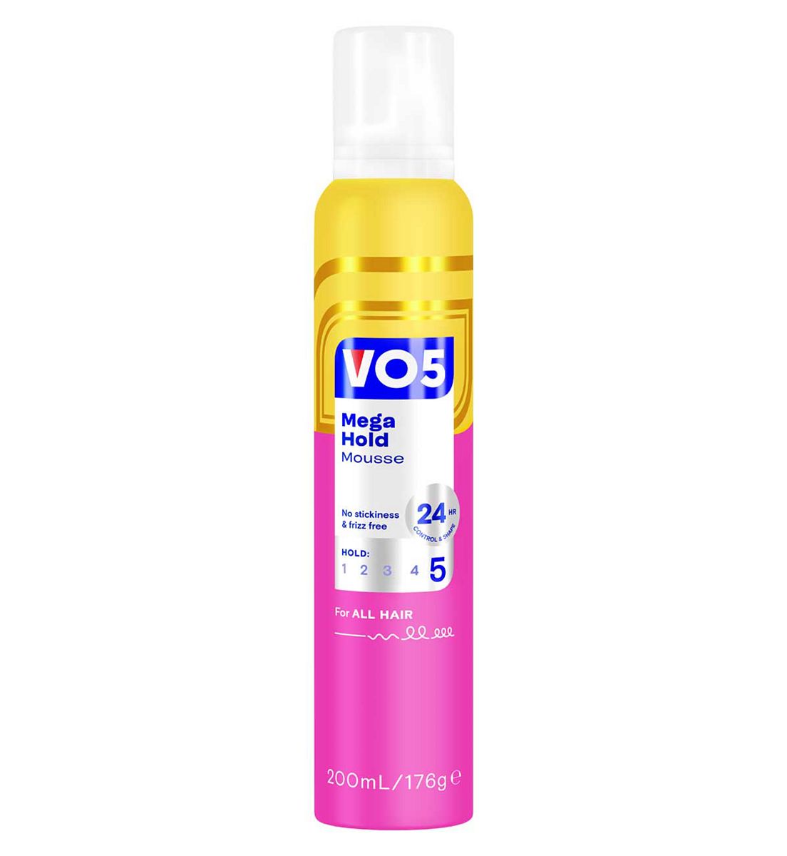 VO5 Mega Hold Hair Mousse200 ml, 200ml