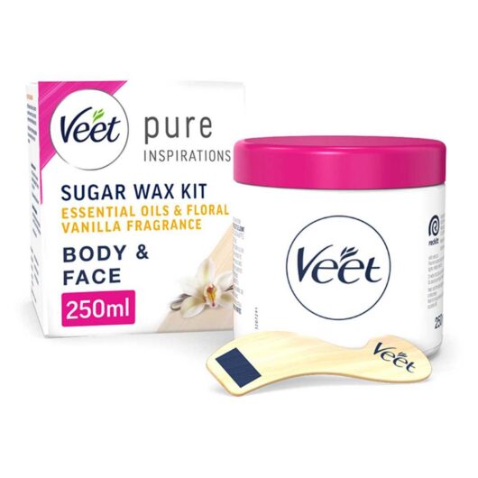 Veet Pure Oriental Hot Wax Body & Face Floral Vanilla -250 ml, 250ml