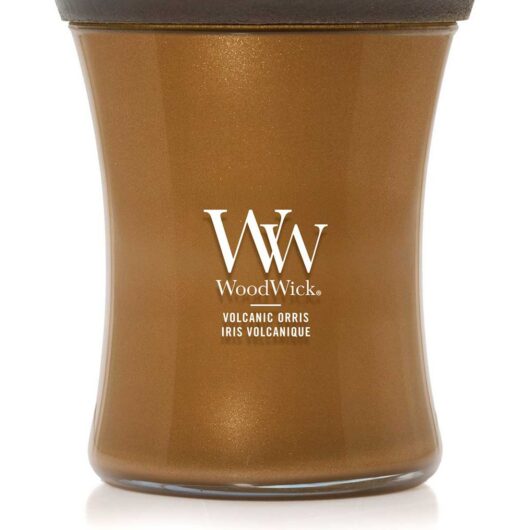 Woodwick Medium Hourglass Candle Volcanic Orris 275g