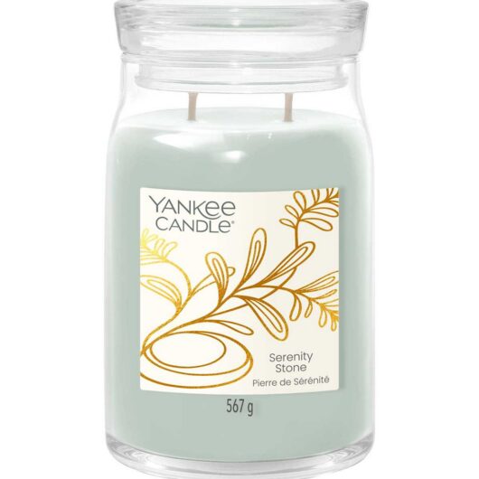 Yankee Candle Signature Large Jar Candle Serenity Stone 567g
